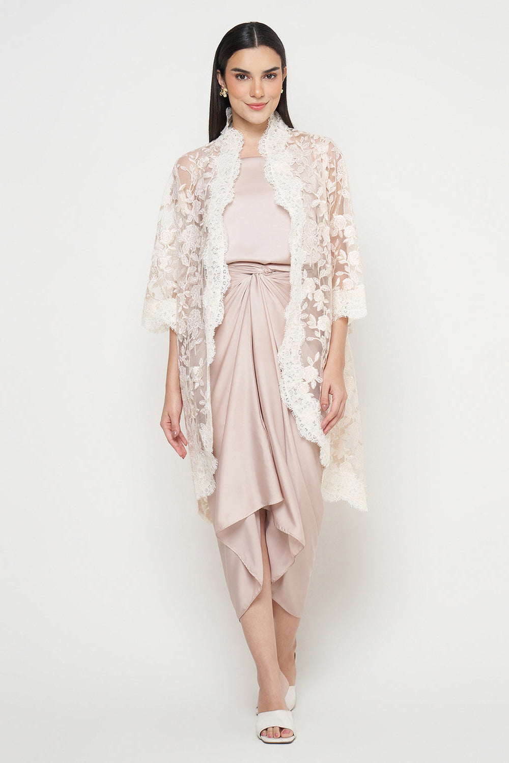 Lalika Outer Top in Ivory Pink