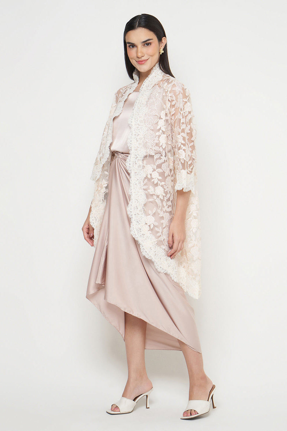 Lalika Outer Top in Ivory Pink