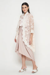 Lalika Outer Top in Ivory Pink