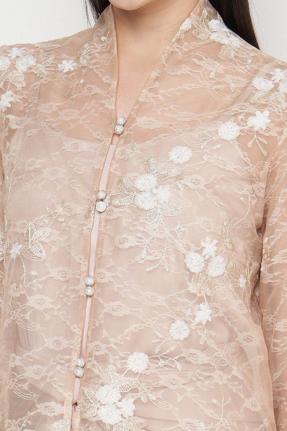 Rehana Kebaya Top in Gold