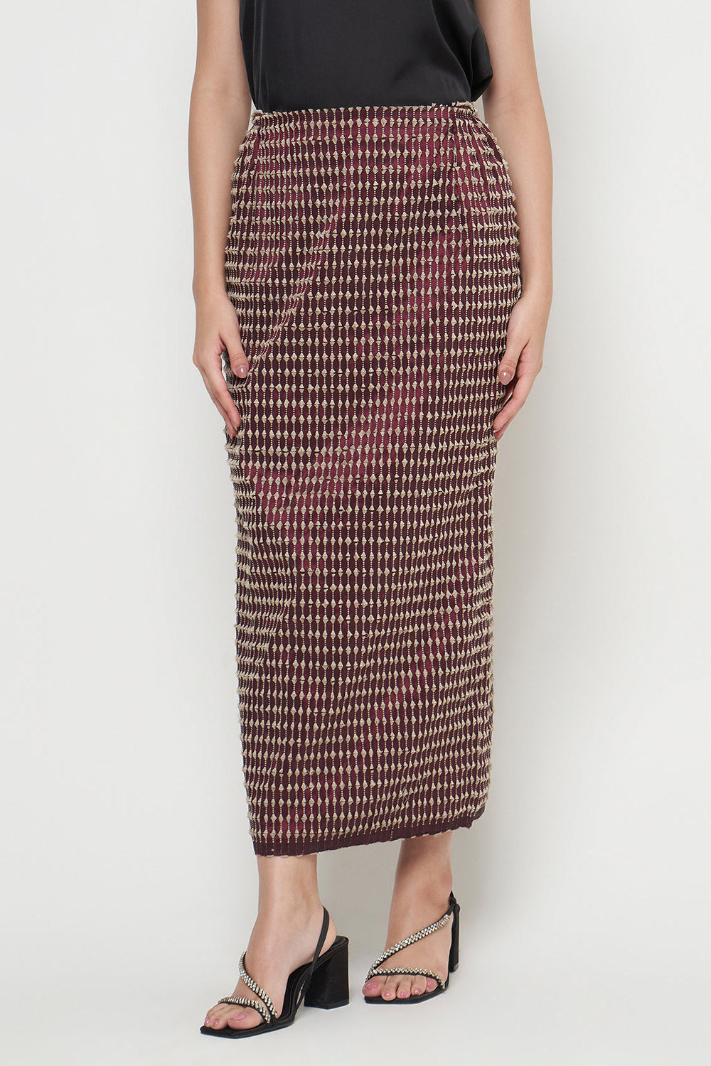 Lalitha Skirt in Maroon