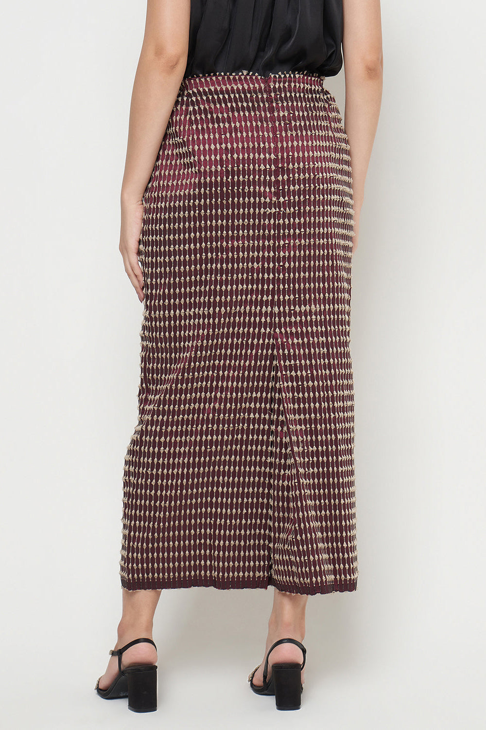 Lalitha Skirt in Maroon