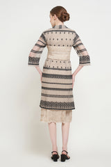 Dewita Kebaya Dress in Beige Black