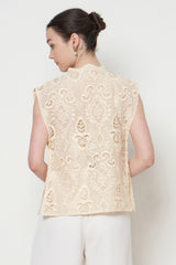 Novera Janggan Vest in Butter Yellow
