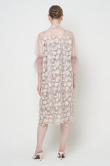 Mori Dress in Cream Mauve