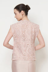 Novera Janggan Vest in Pale Blush