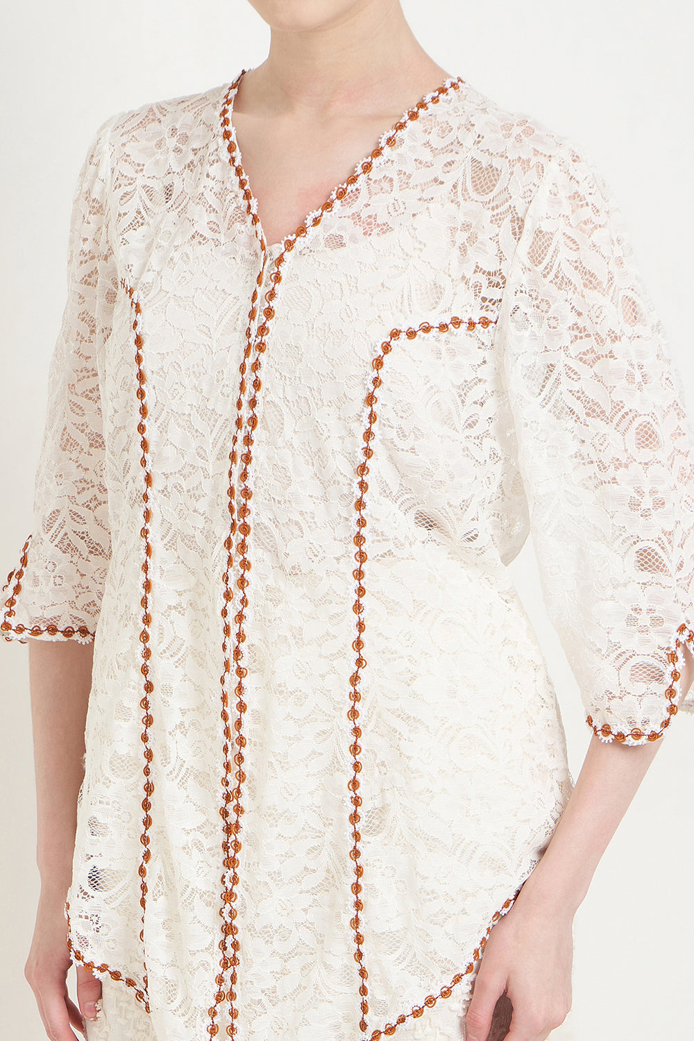 Melati Kebaya Top in Off White
