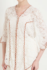 Melati Kebaya Top in Off White