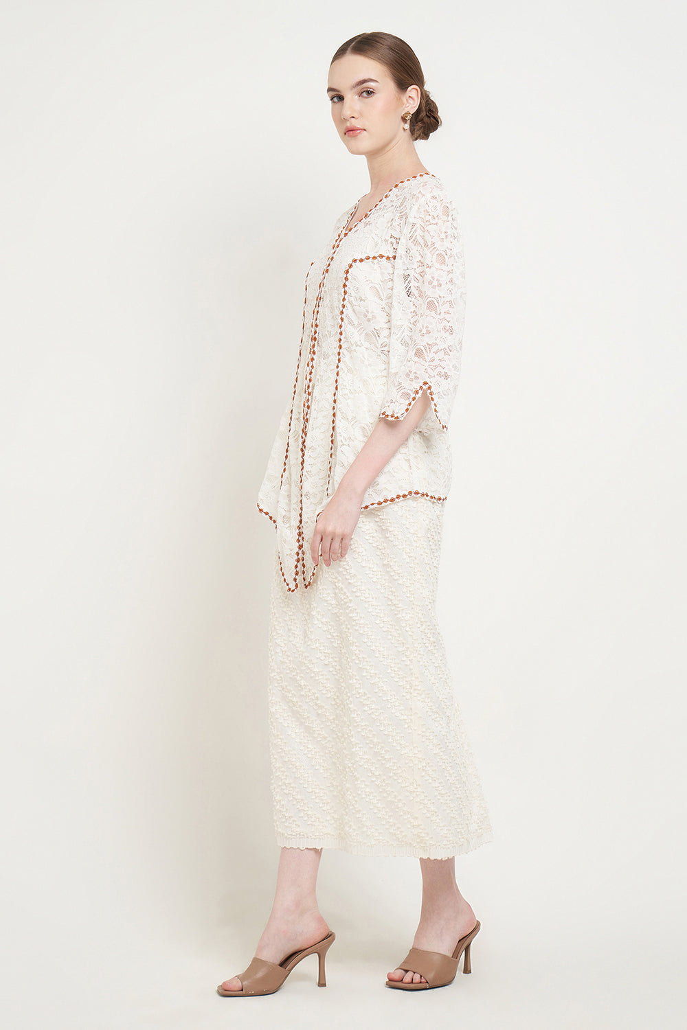 Melati Kebaya Top in Off White