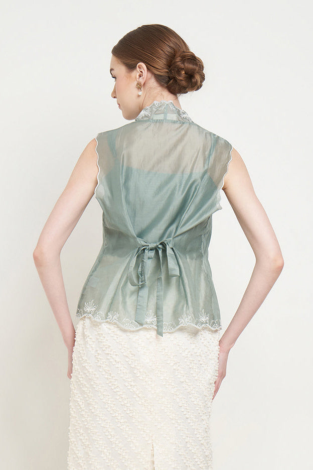 Inka Vest Top in Pistachio