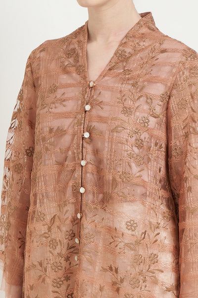 Dandelion Kebaya Top in Ginger
