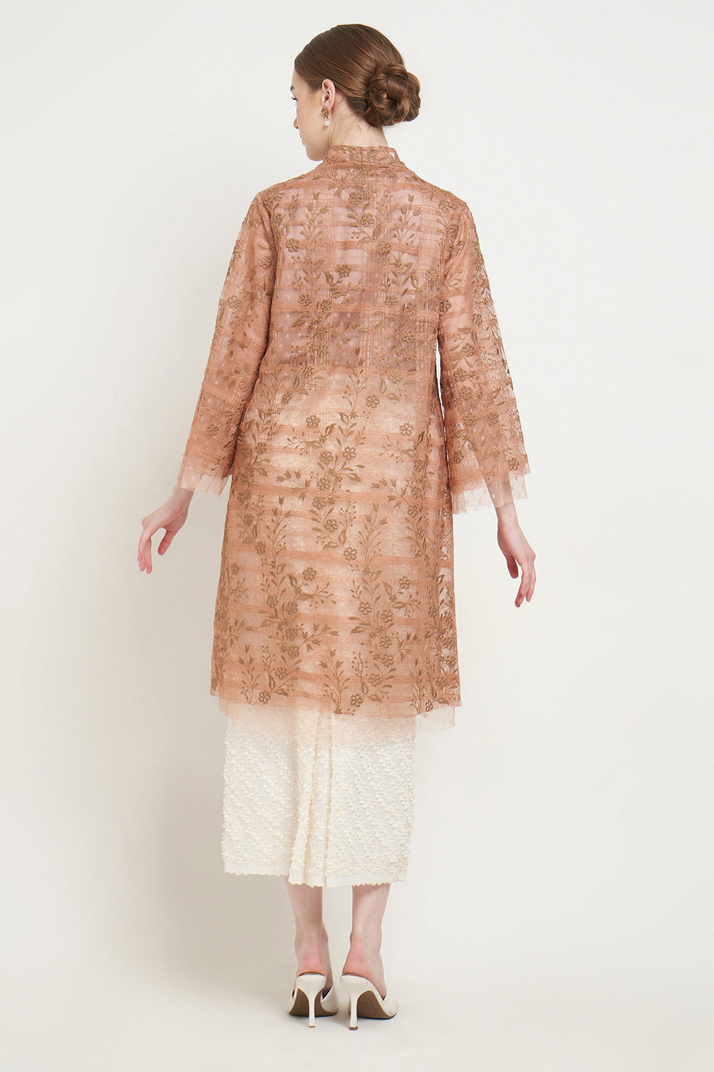 Dandelion Kebaya Top in Ginger