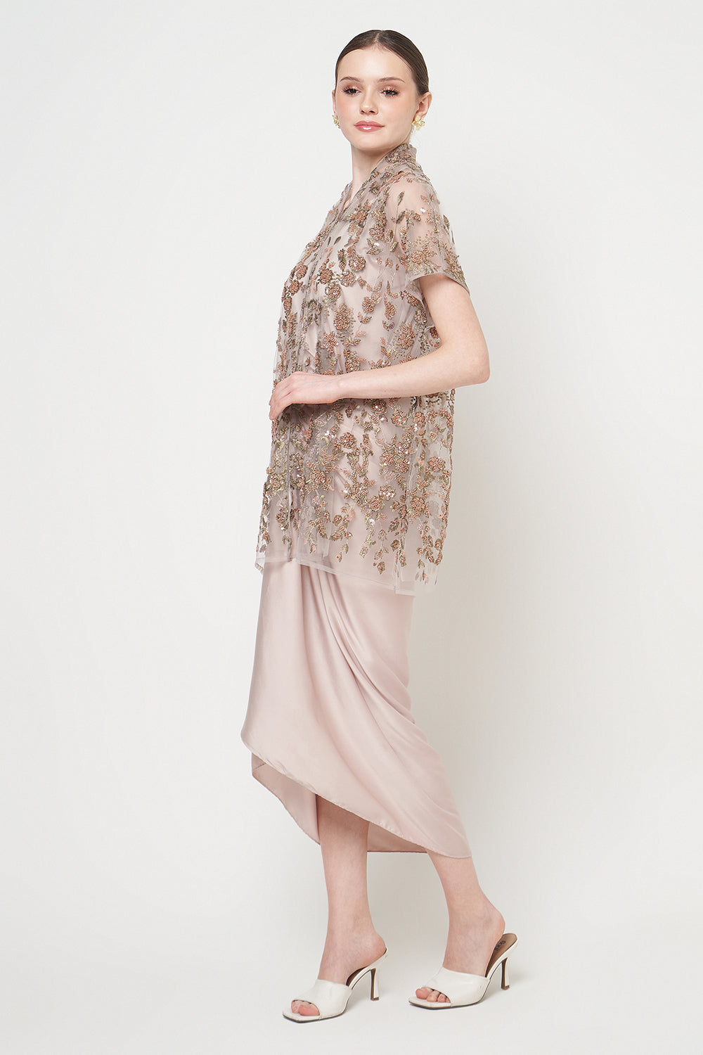 Risha Top in Taupe