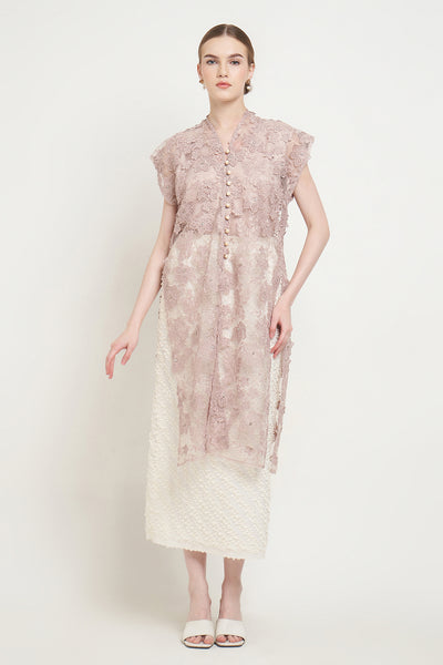 Yuna Long Outer Top in Nude