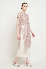 Yuna Long Outer Top in Nude