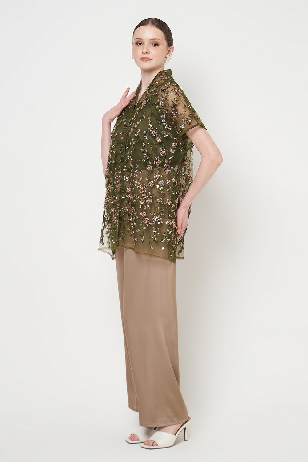 Risha Top in Olive