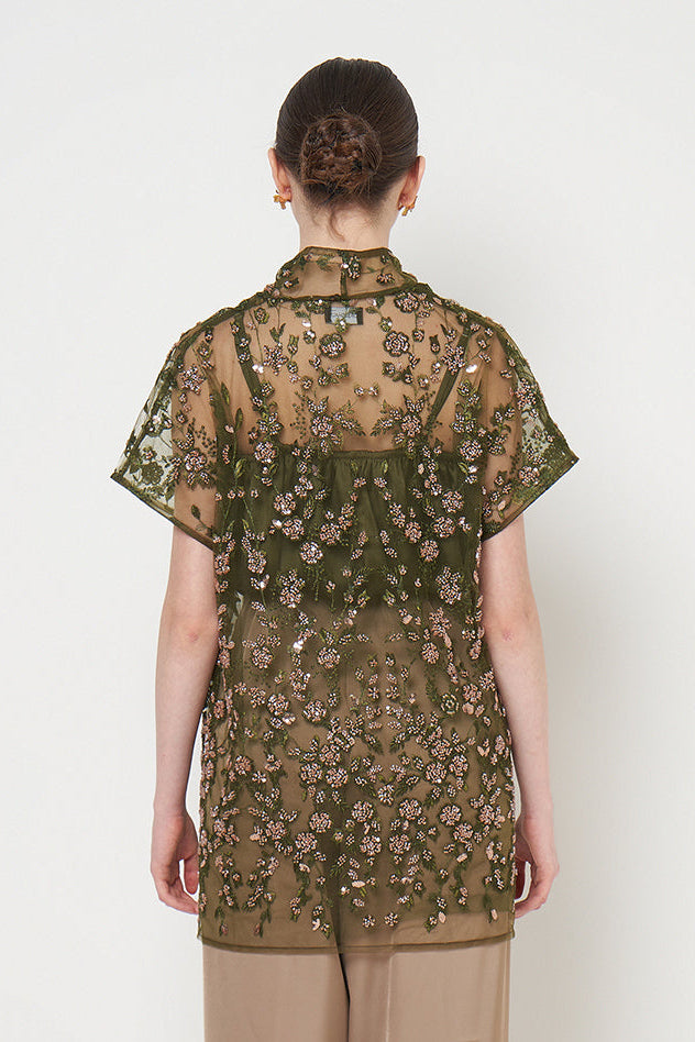 Risha Top in Olive