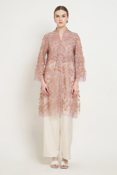 Dandelion Kebaya Top in Mocca