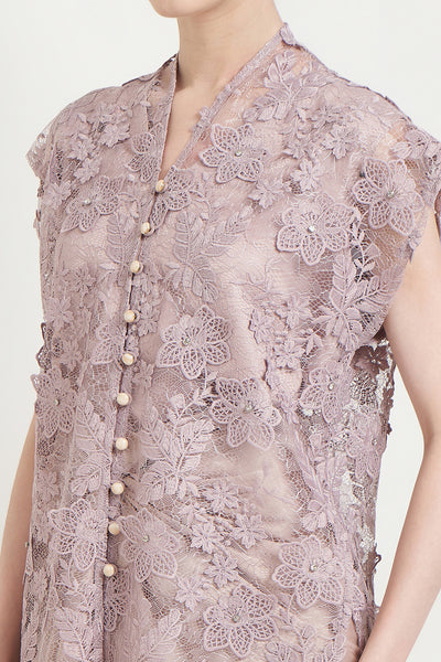Yuna Long Outer Top in Lilac
