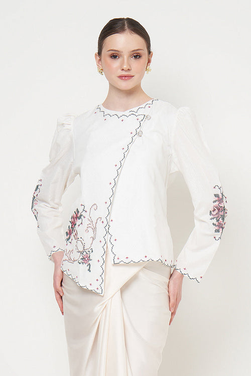 Jati Janggan Top in White