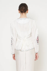 Jati Janggan Top in White