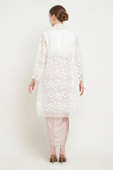 Dandelion Kebaya Top in White