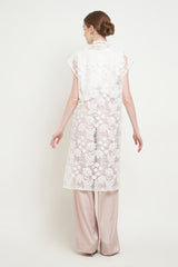 Yuna Long Outer Top in White