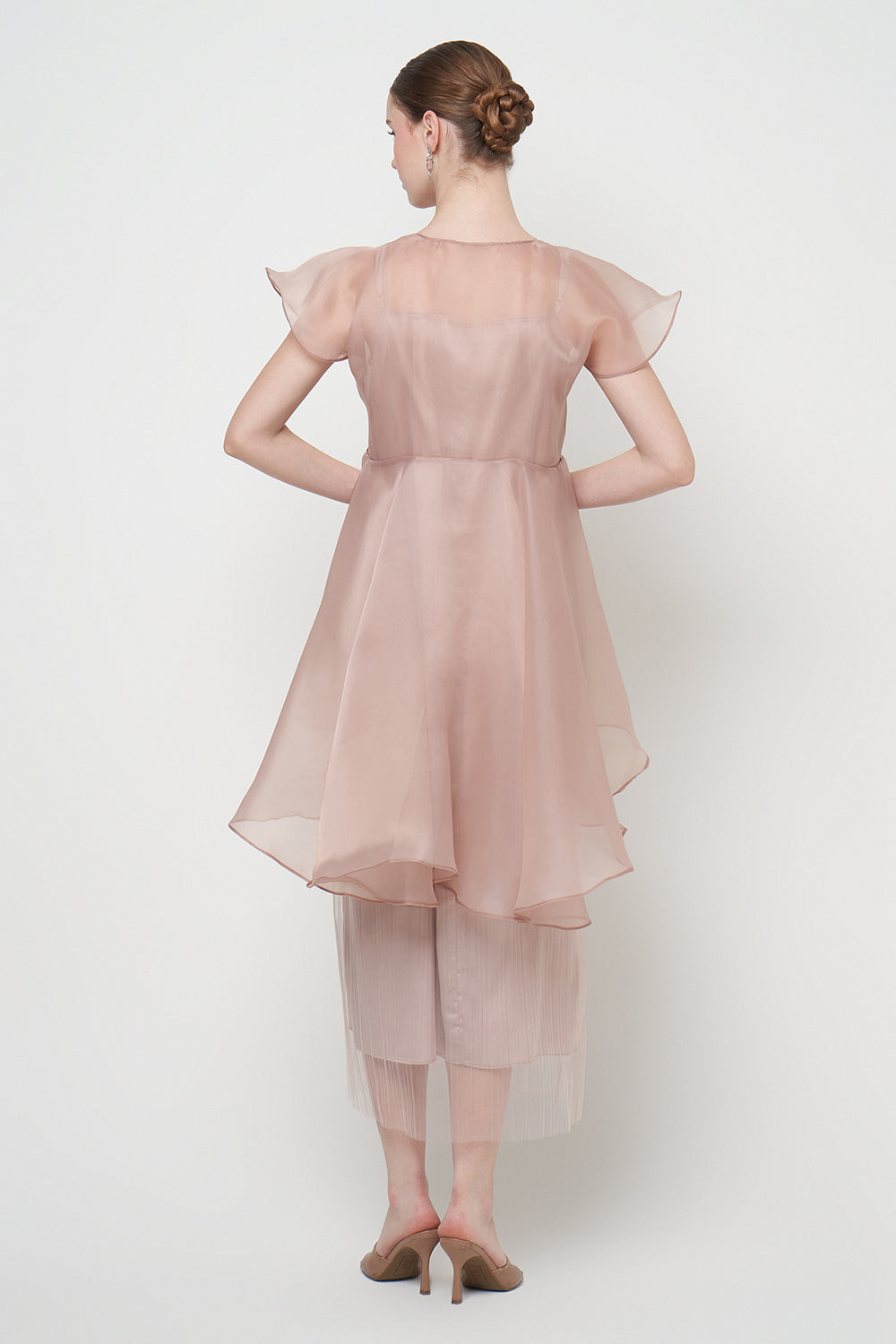 Helena Dress in Dark Nude