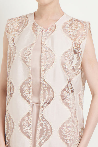 Paulina Outer Top in Blush Pink