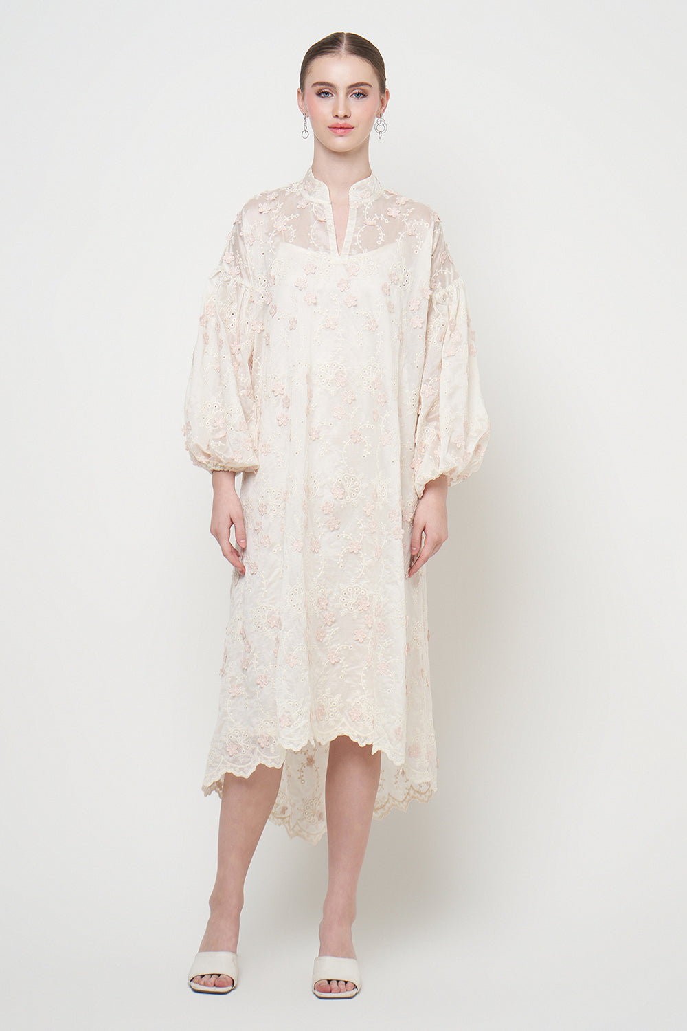 Kalisa Midi Dress in Cream