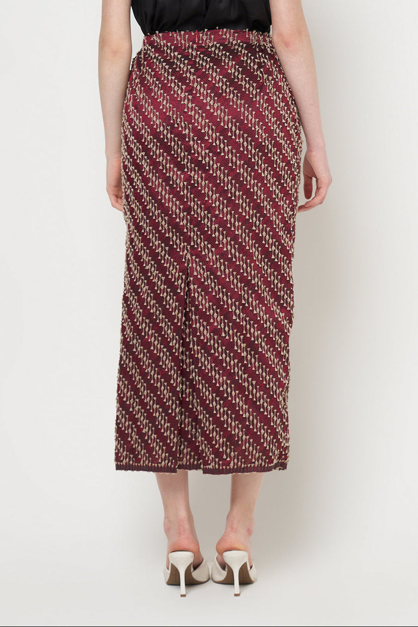Lalitha Skirt in Deep Red