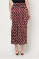 Lalitha Skirt in Deep Red