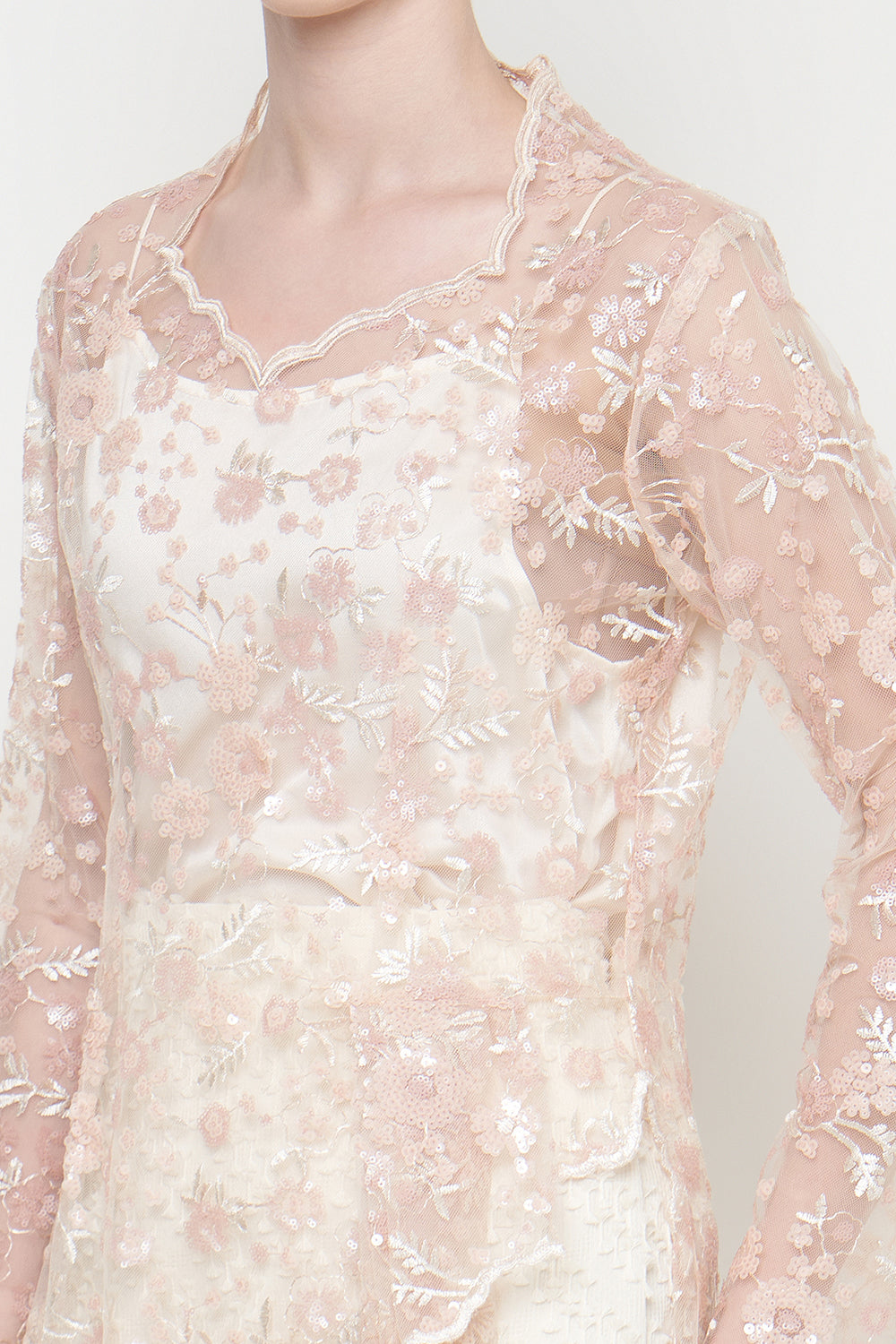 Elira Kebaya Top in Soft Pink