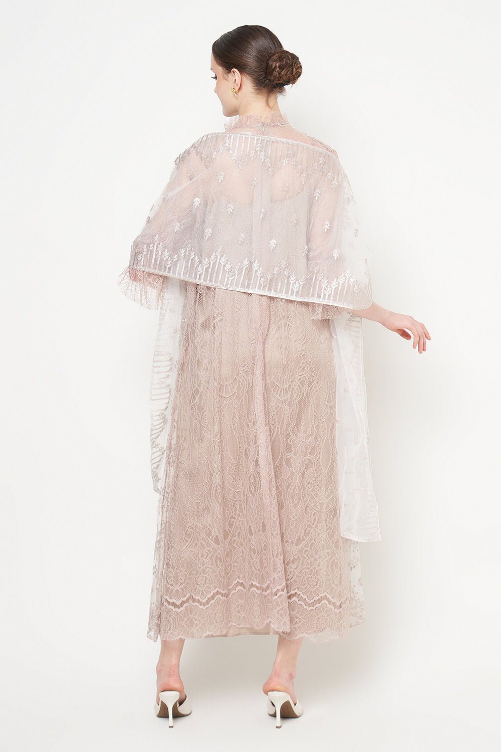 Anala Dress in Light Brown