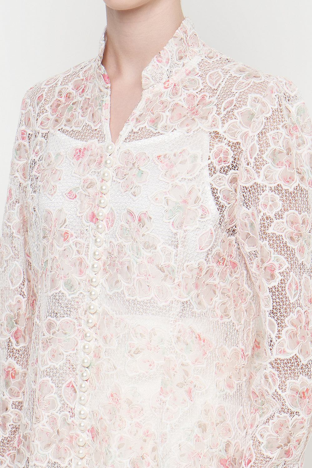 Seina Kebaya Top in Light Pink