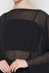 Opelia Cape Top in Black