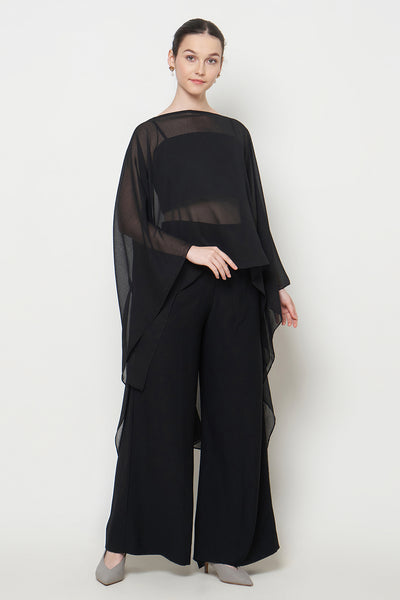 Opelia Cape Top in Black