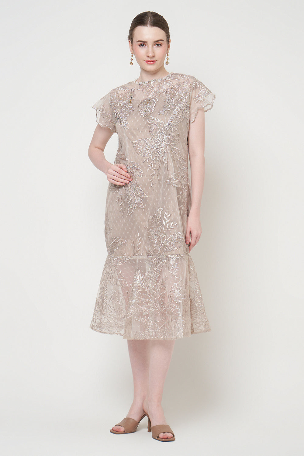 Erella Dress in Nude