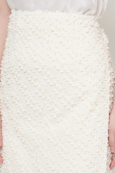 Tenun Wrap Skirt in Ivory