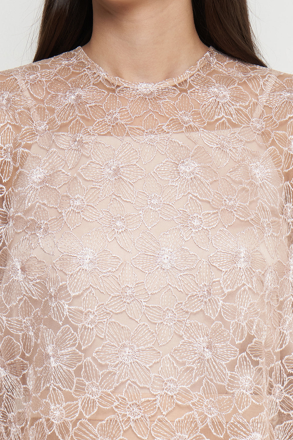 Daria Shirt in Nude Gold