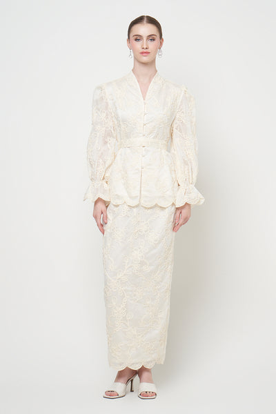 Noura Kebaya Set in Cream
