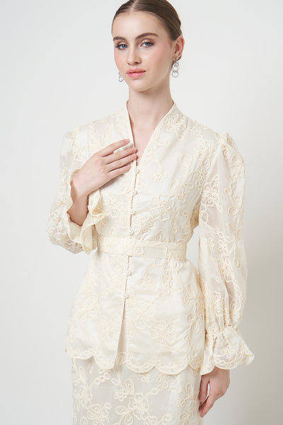 Noura Kebaya Set in Cream