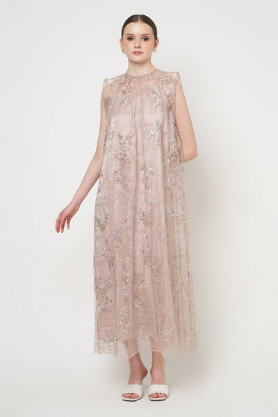 Eshal Dress in Dusty Rose
