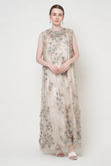 Eshal Dress in Moss Green