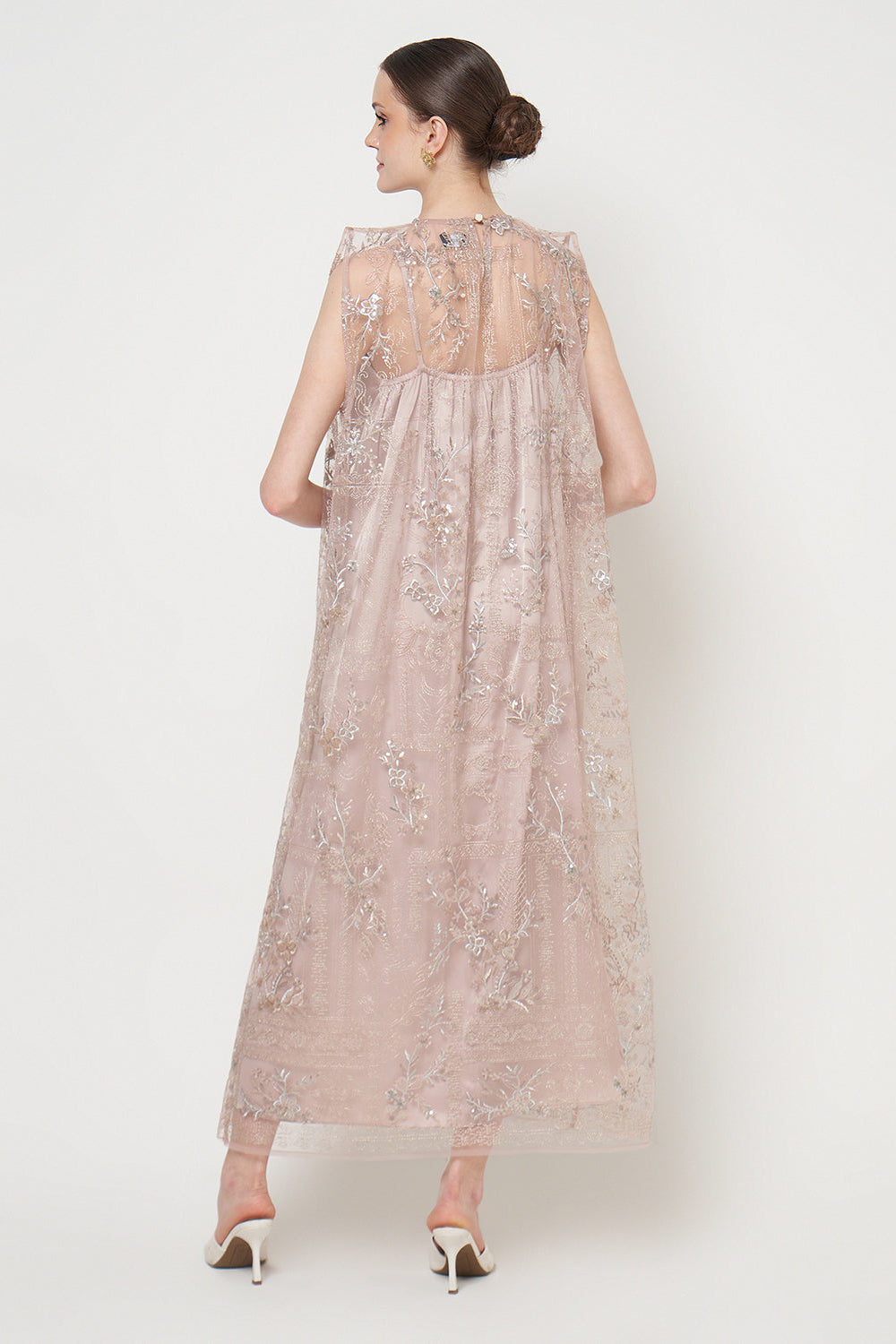 Eshal Dress in Dusty Rose