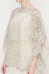 Noura Top in Ivory Sage