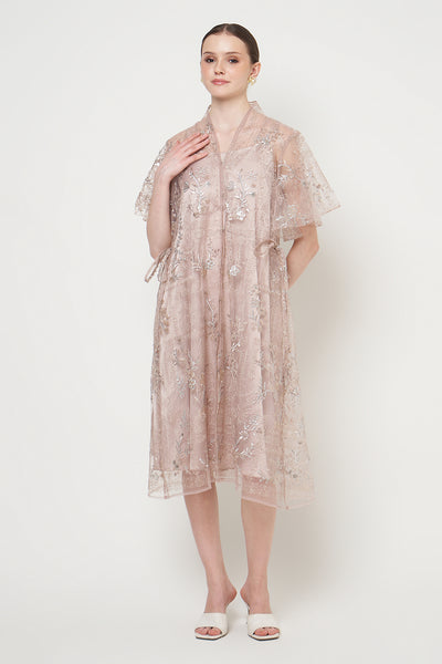 Alessia Dress in Dusty Rose