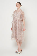 Alessia Dress in Dusty Rose