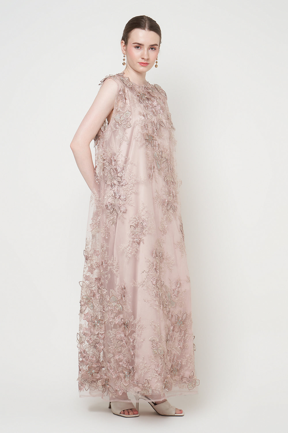 New Eshal Dress in Dusty Rose