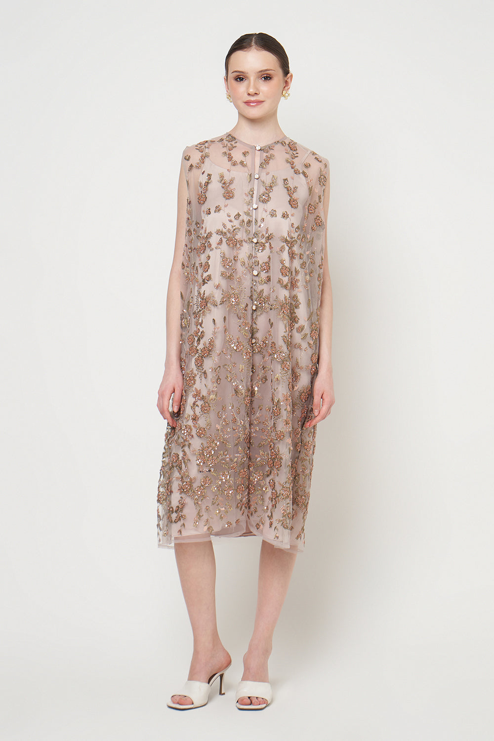 Wynona Dress in Taupe